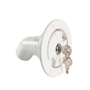 Blanco a prueba de polvo con cerradura RV entrada de agua por gravedad RV entrada de agua Exterior con cerraduras <span class=keywords><strong>Camper</strong></span> remolque caravana Accesorios - Product Image 3