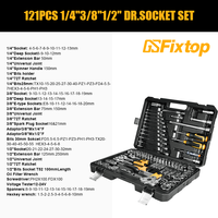 Kit d'outils Vde GSFIXTOP, boîte à outils, clés à molette, clés à fourche, kit d'outils de réparation automobile, kit d'outils de mécanique, kit d'outils à main pour la maison