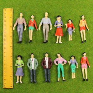 P25 Model <span class=keywords><strong>Train</strong></span> Railway Accessori 1:25G Scala In Piedi Seduti Persone Figure Dipinte - Product Image 6