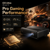 Téléviseur laser 4K Jmgo O3 Ultra, projecteur à ultra courte focale de 4000 lumens ISO avec triple laser MALC 2.0 pour cinéma maison intelligent