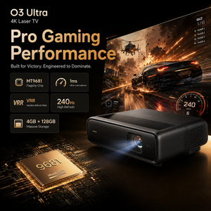Téléviseur laser 4K Jmgo O3 Ultra, projecteur à ultra courte focale <span class=keywords><strong>de</strong></span> 4000 lumens ISO avec triple laser MALC 2.0 pour cinéma maison intelligent - Product Image 6