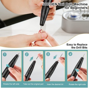 Kit de perceuse à ongles électrique professionnelle 40000 tr/min pour ongles en acrylique et gel - Product Image 4