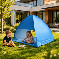 Grande tente de plage pop-up XL, abri solaire à installation automatique, protection UV50+, cabane portable pour la plage, le camping et la pêche