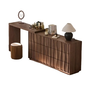 Scrivania Tradizionale Semplice per Casa, Scrivania Multifunzionale, Tavolo da Trucco con Ampio Spazio di Archiviazione - Product Image 2