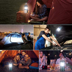 โคมไฟ LED แบบพกพา2-In-1,โคมไฟพับได้ไฟฉายฉุกเฉินไฟฉาย LED - Product Image 5