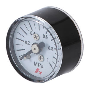 HF 1 "25 मिमी 28 मिमी छोटे काले स्टील प्लास्टिक मिनी वायु दबाव गेज - Product Image 2