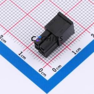 43025-4Y Housing (Wire-to-Board / Wire-to-Wire) P=3mm Connector ( Jack Structure: 2x2P )( Pitch: 3mm )( Row Spacing: 3mm ) - Product Image 2