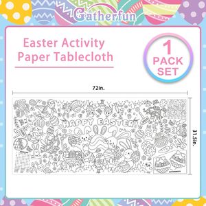Póster de Actividades para Fiesta de Pascua DAMAI, Papel Versátil para Colorear, Banner, Cubierta de Mesa para Fiestas Escolares y Decoración de Eventos Especiales - Product Image 5