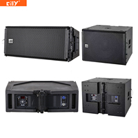 Sistema de Sonido para Exteriores HDL30A HDL38AS con Arreglo de Altavoces Dobles de 10 Pulgadas y Subwoofer Único de 18 Pulgadas, Módulo Amplificador de 500W y Panel de Aluminio