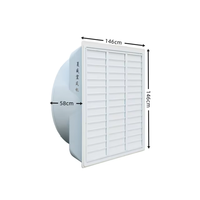 Nouveau ventilateur d'extraction industriel électrique mural de haute qualité, extracteur d'air chaud et de poussière en PRV, à courant alternatif et à haut débit d'air
