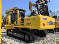 Excavatrice sur chenilles Komatsu PC350 d'occasion, machine de terrassement puissante, fabriquée au Japon pour les travaux de construction lourde