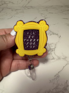Nouvelle bobine de <span class=keywords><strong>badge</strong></span> de <span class=keywords><strong>porte</strong></span> d'ami à paillettes en résine personnalisée <span class=keywords><strong>porte</strong></span>-<span class=keywords><strong>badge</strong></span> d'ami je serai là pour vous bobine de <span class=keywords><strong>badge</strong></span> d'infirmière - Product Image 2
