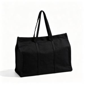 Bolsa de Compras de Lona de Algodón Ecológica al por Mayor con Correa para Hombro, Logotipo Personalizado, Reutilizable, Duradera, Reciclable, con Patrón de Letras - Product Image 3