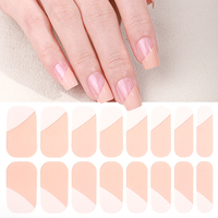 Autocollants pour ongles en plastique 3D de luxe, imperméables, longue durée, style français pour la décoration des ongles