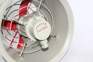 Stok patlamaya dayanıklı havalandırma fanı, su geçirmez Extractor Fan 12 inç pnömatik eksenel Fan