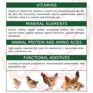 Pluimvee Samengestelde Kip <span class=keywords><strong>Premix</strong></span> Diervoeder Bevordert De Groei En Levert Voedingssupplementen Als Toevoegingsmiddel Voor Diervoeding - Product Image 4