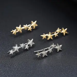 Wholesale Fashion Irregular Pentagram Jewelry Women Earrings