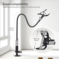 Fabricant OEM Clip de support de téléphone paresseux Support de montage de moniteur compatible flexible et support de caméra sur étagère
