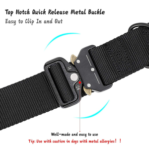 <span class=keywords><strong>Collar</strong></span> de perro ajustable de nailon para mascotas transpirable táctico de lujo de nuevo diseño con hebilla de liberación rápida de seguridad - Product Image 2