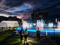 Sistema de Fuente Musical Programable con Múltiples Patrones y Boquillas LED de Colores para Proyectos de Construcción Escénica Urbana y Turística al Aire Libre