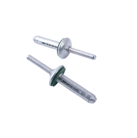 Rivet aveugle pliable en alliage d'aluminium de 7,5 mm, type lanterne étanche, avec joint d'étanchéité en caoutchouc POP
