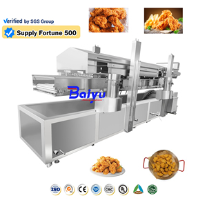 Línea de Fritura Continua Baiyu para Hamburguesas, Nuggets de Pollo, Dedos de Pescado <span class=keywords><strong>y</strong></span> Papas Fritas - Product Image 1