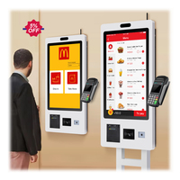Terminal de Autoservicio ODM de 24 Pulgadas con Pantalla Multitáctil, Pago sin Efectivo con Código QR y Función SDK para Áreas de Servicio, Compras y Hoteles