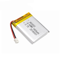 Batterie solaire au lithium 3.7V 1800mAh 904550 103450 804050 103349 Batteries cylindriques au lithium-ion Lipo pour appareils de maison intelligente