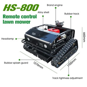<span class=keywords><strong>Robot</strong></span> tondeuse intelligent à commande à distance, certifié CE, nouvelle conception, largeur de coupe 800 mm, conception sur chenilles, autopropulsé - Product Image 6