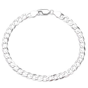 이탈리안 마이애미 쿠반 링크 커브 팔찌 <span class=keywords><strong>925</strong></span> 스털링 실버 3-5-8MM 청키 플랫 텍스처 폴리싱 럭셔리 남녀공용 힙합 주얼리 - Product Image 6