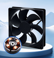 Ventilateur de refroidissement à roulement hydraulique 120x120x25mm 120mm 12V DC 0.26A pour refroidissement de boîtier PC/armoire de serveur, fonctionnement silencieux, longue durée de vie