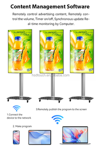 Di chuyển 32 inch tầng thường vụ Android Máy nghe nhạc quảng cáo tương tác màn hình cảm ứng kiosk <span class=keywords><strong>LCD</strong></span> kỹ thuật số biển và hiển thị - Product Image 5