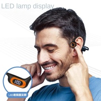 Casque sans fil à conduction osseuse AKZ-G3 de deuxième génération avec LED, étanche IPX3, codecs LHDC, style E-sport pour le sport
