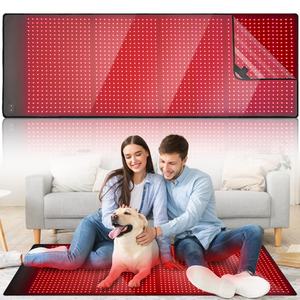 Manta Eléctrica con Termostato Ajustable, Cable de Calefacción Infrarrojo, Protección Contra Sobrecalentamiento de Poliéster para Uso Doméstico - Product Image 4