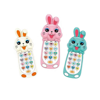 Vente en gros de jouets éducatifs en plastique interactifs pour enfants, jouets pour téléphone portable, animaux de dessin animé, grenouille, canard, lapin