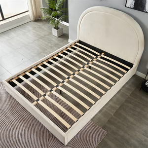 <span class=keywords><strong>Letto</strong></span> <span class=keywords><strong>singolo</strong></span>/matrimoniale in legno <span class=keywords><strong>per</strong></span> cameretta da ragazza con <span class=keywords><strong>testiera</strong></span> semicircolare in velluto rosa - Product Image 3