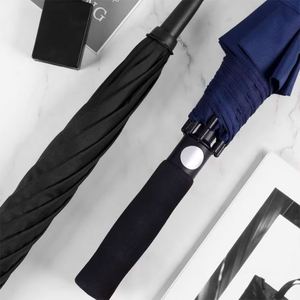 Parapluie de golf pour homme Xj 30 pouces en fibre de verre, coupe-vent, grande ouverture automatique, droit, prix promotionnel, pour la vie quotidienne, logo personnalisé - Product Image 3