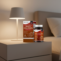Fruit-flavour collageen complex capsules voedingssupplement voor gezonde haargroei, huid en nagels