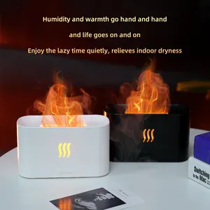 가정용 OEM 아로마 디퓨저 에어 아로마 테라피 3D 화재 불꽃 가습기