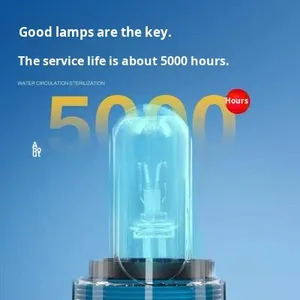 Lâmpada de Esterilização para Aquário Ultravioleta UV Desinfecção Submersível 5W/10W Filtro Pequeno Especial para Purificação de Água - Product Image 3