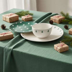 Juego de Platos, Tazones y Tazas de Cerámica de Gres con Diseño Navideño Personalizable de Fabricante Chino, Apto para Horno y Microondas - Product Image 1
