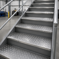 Plaque d'aluminium antidérapante gaufrée 3003 pour marches d'escalier, découpée au laser, épaisseur personnalisée 2mm 3mm 5mm pour la construction