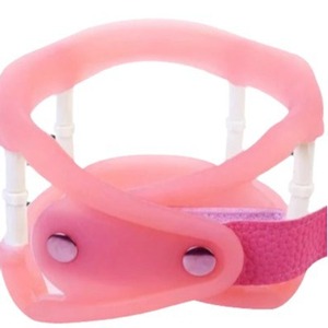 Attelle de traction cervicale, taille unique, réglable manuellement, support et correcteur de nuque pour adultes, portable, en nylon jaune et rouge - Product Image 3