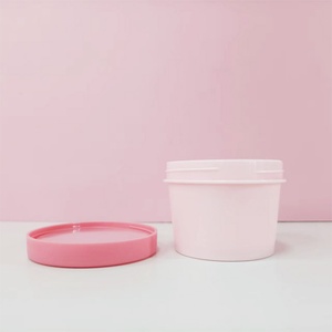 Cosmetic 50ml 100ml 200ml 250ml Matte pink Black Green Surface <b>Plastic</b> Face Cream Packaging Body Butter Hair Mask PP <b>Plastic</b> <b>Jar</b> - Product Image 4