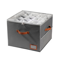 Boîte de rangement à chaussures pliable de haute qualité, épaisse, anti-humidité, avec couvercle, séparateurs, revêtement Oxford, grande capacité, lavable, pour l'organisation