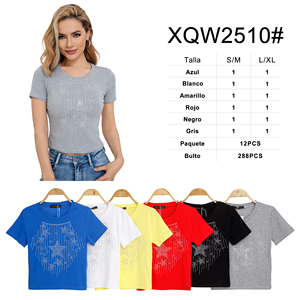 Comodo7 Camiseta de manga corta regular transpirable de algodón liso para mujer, estilo bonito, estampado personalizado, bordado con estampado Floral/Animal - Product Image 5