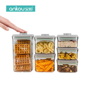 Clear Plastic Containers With Lids Storage Push Pop Container Contenedor de comida