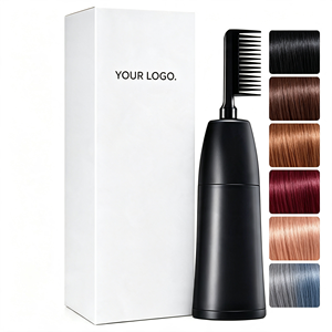 Crème colorante permanente pour cheveux à couverture grise longue durée avec pinceau applicateur, marque privée, qualité professionnelle - Product Image 1
