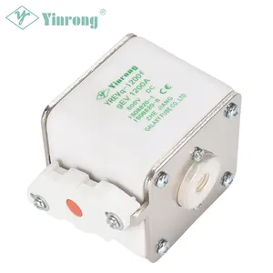 Yinrong — fusible automatique carré rapide, 750v dc, ev, grand courant, 850A, 900A, 1000A, 1100A, 1200A