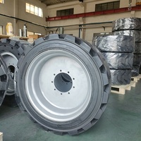 445/65-22.5 33X12D610 18-625 Schaumgefüllte Vollgummireifen für Hubarbeitsbühnen, Ersatzreifen für Hubsteiger, Direktlieferung ab Werk